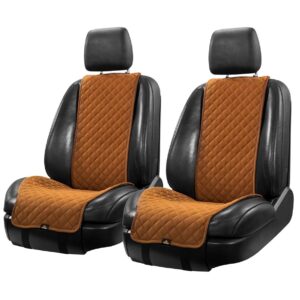 SZEROKIE RUDE POKROWCE NA PRZEDNIE SIEDZENIA