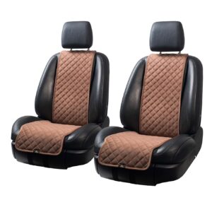 WĄSKIE BRĄZOWE POKROWCE NA PRZEDNIE SIEDZENIA