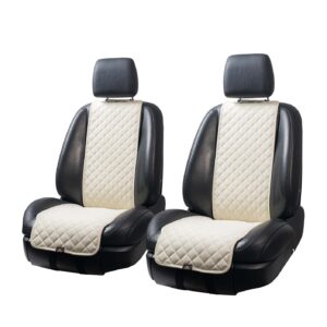 WĄSKIE POKROWCE NA PRZEDNIE SIEDZENIA W KOLORZE KOŚCI SŁONIOWEJ