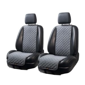 WĄSKIE SZARE POKROWCE NA PRZEDNIE SIEDZENIA