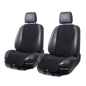 SZEROKIE CZARNE POKROWCE NA PRZEDNIE SIEDZENIA